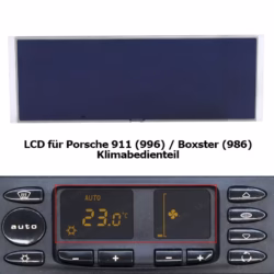 Ersatzdisplay für Porsche 911 996 Klimabedienteil Vorderseite