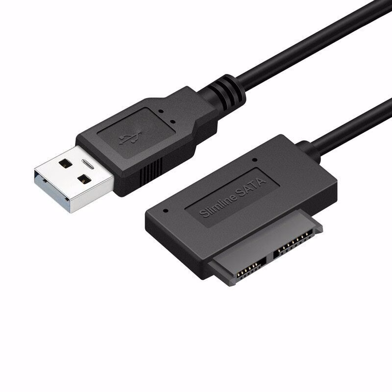 7+6 13-Pin Slim SATA auf USB CD DVD Rom Adapterkabel – Bild 3