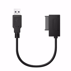 7+6 13-Pin Slim SATA auf USB CD DVD Rom Adapterkabel – Bild 4