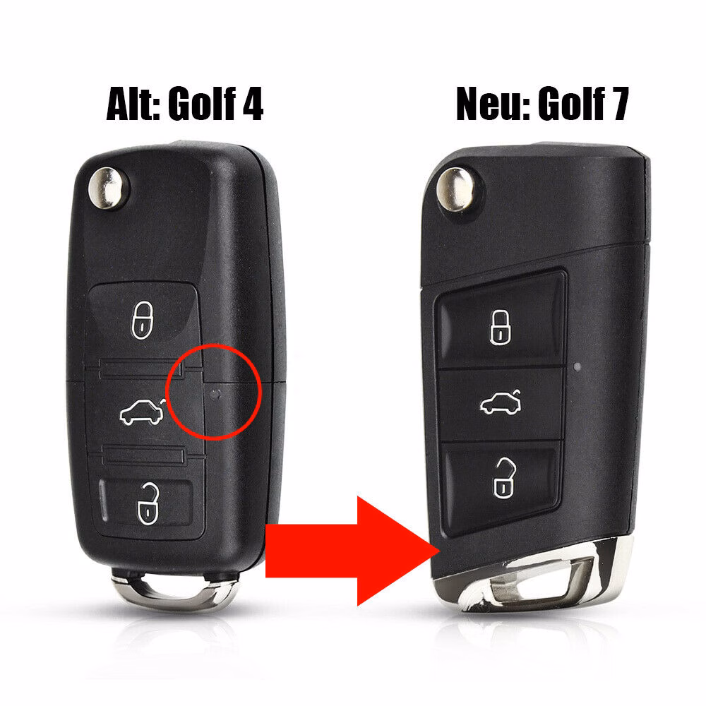 Klappschlüssel Golf 4 / Bora Upgrade Golf 7 GTI – Bild 13